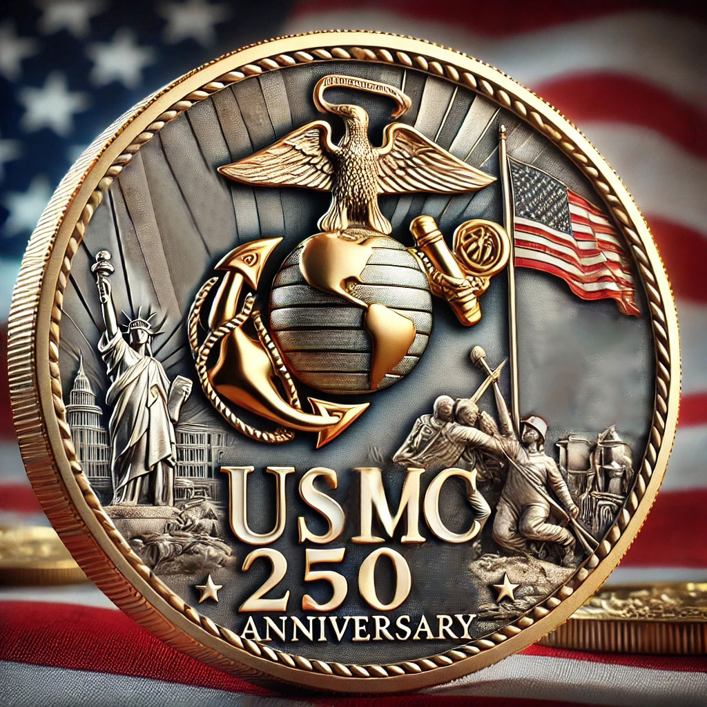 USMC 250th Anniversary Commemorative Coin