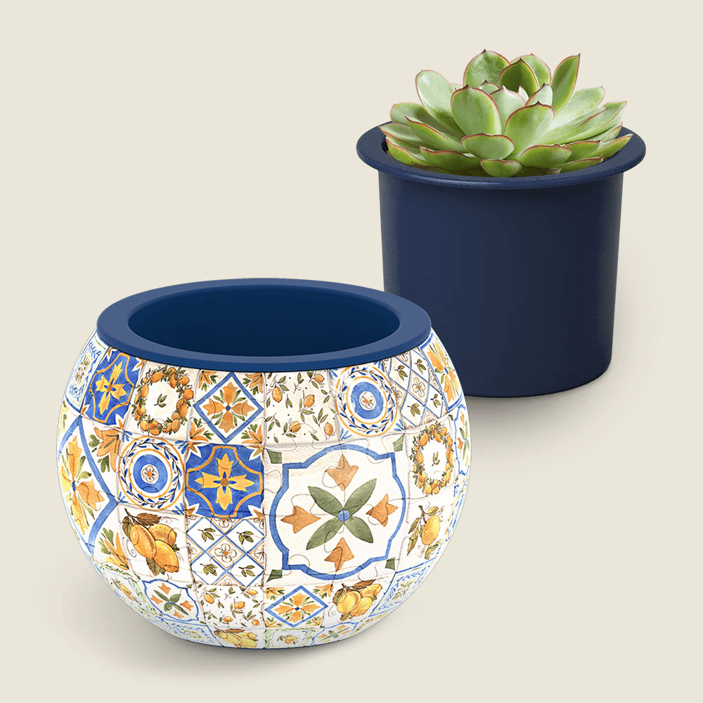 🧩Bird and Flower Puzzle Flowerpot