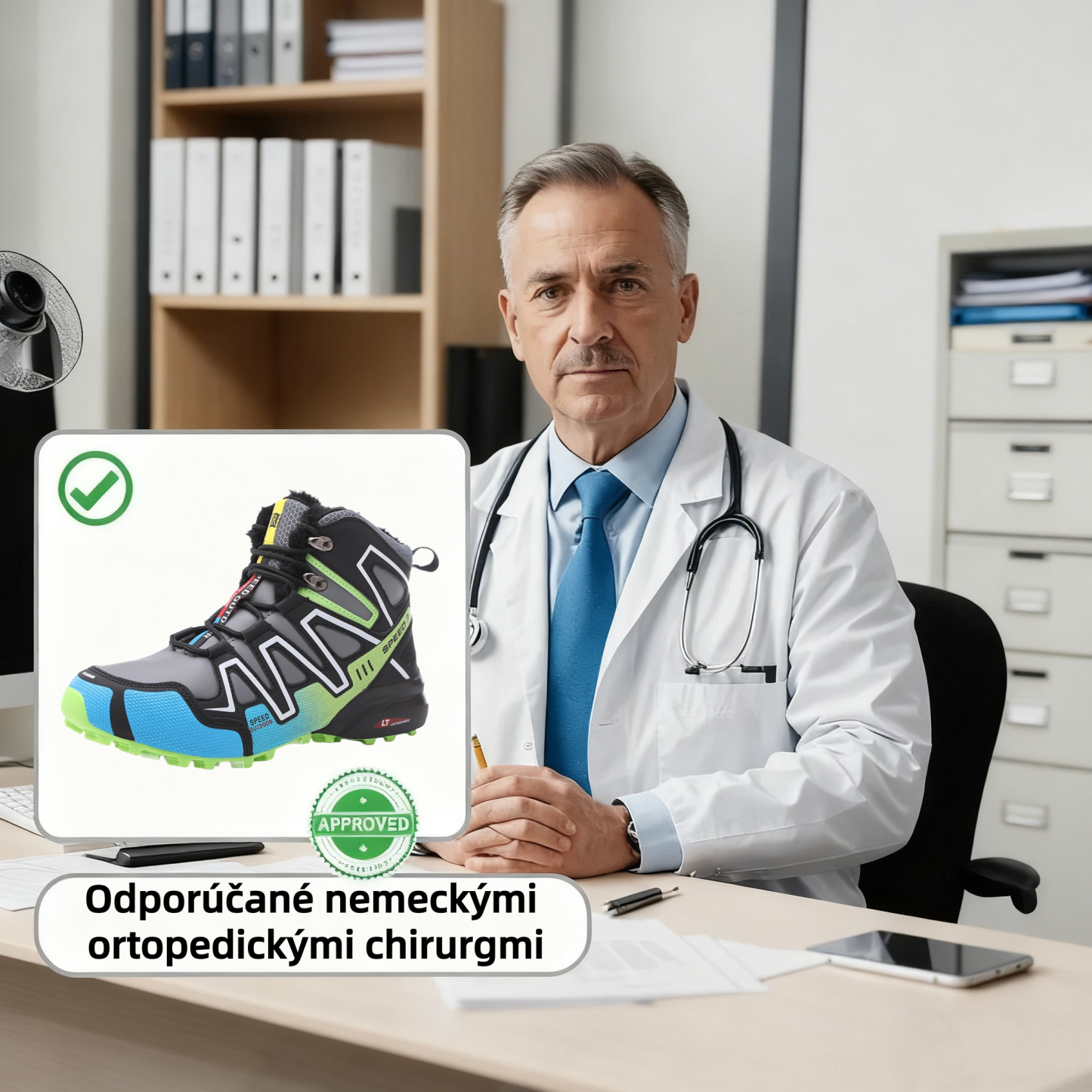 (Dnes so zľavou 50 %) OrthoTrekking – Ergonomické zimné turistické topánky zmierňujúce bolesť