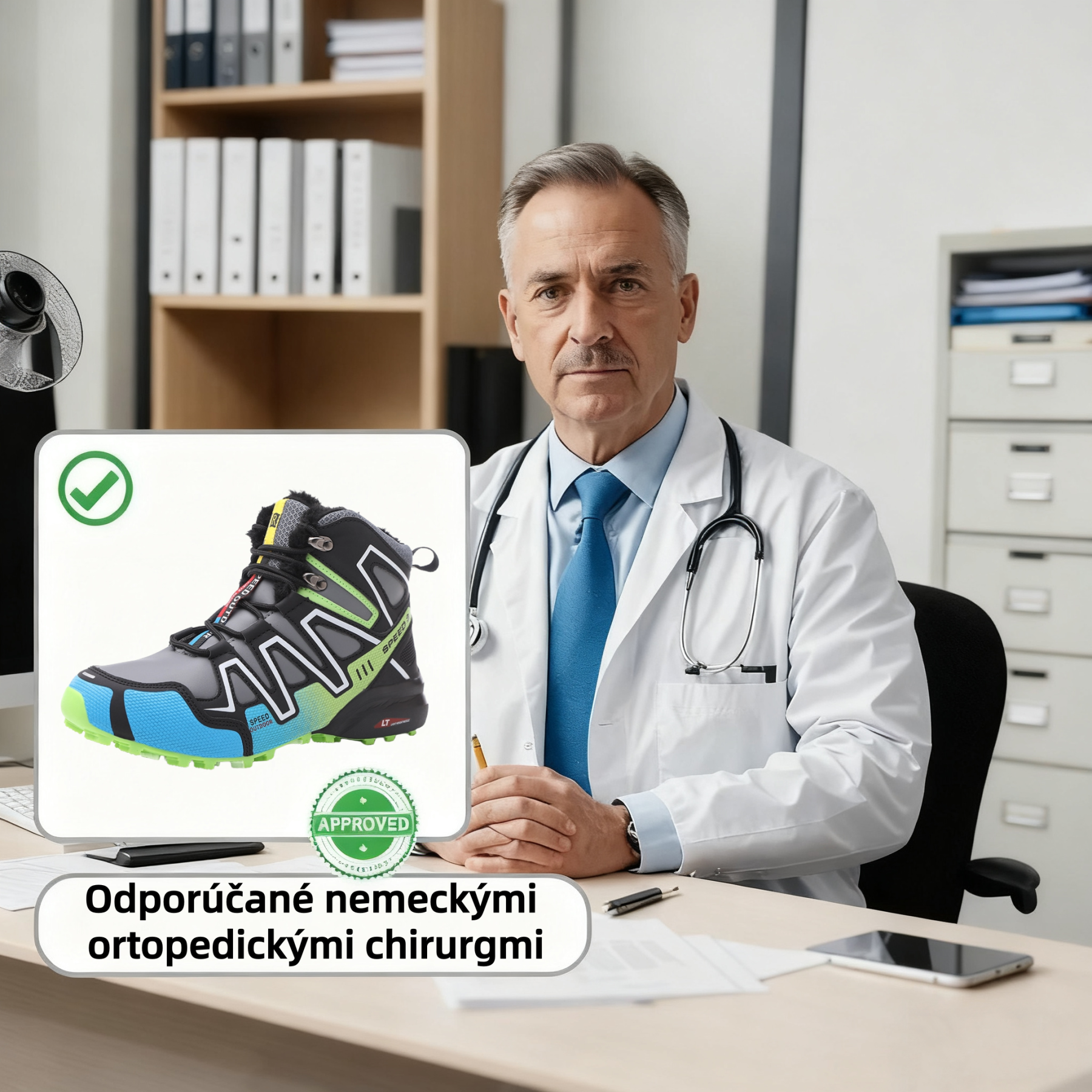 (Dnes so zľavou 50 %) OrthoTrekking – Ergonomické zimné turistické topánky zmierňujúce bolesť