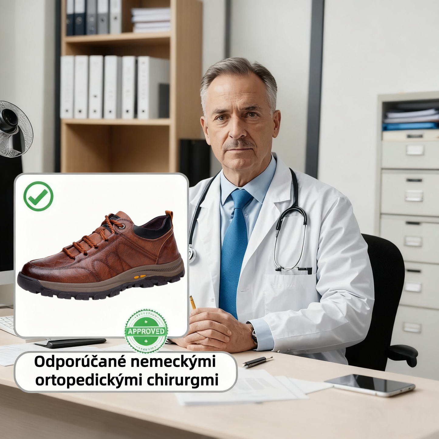 ⏰ Vianočný mega výpredaj: 70% zľava – Nenechajte si to ujsť! 🐂 Vylepšená pánska ortopedická obuv vyrobená z pravej austrálskej hovädzej kože. 👞 Ručne šitá. ✅ - Účinne zmierňuje bolesť nôh.