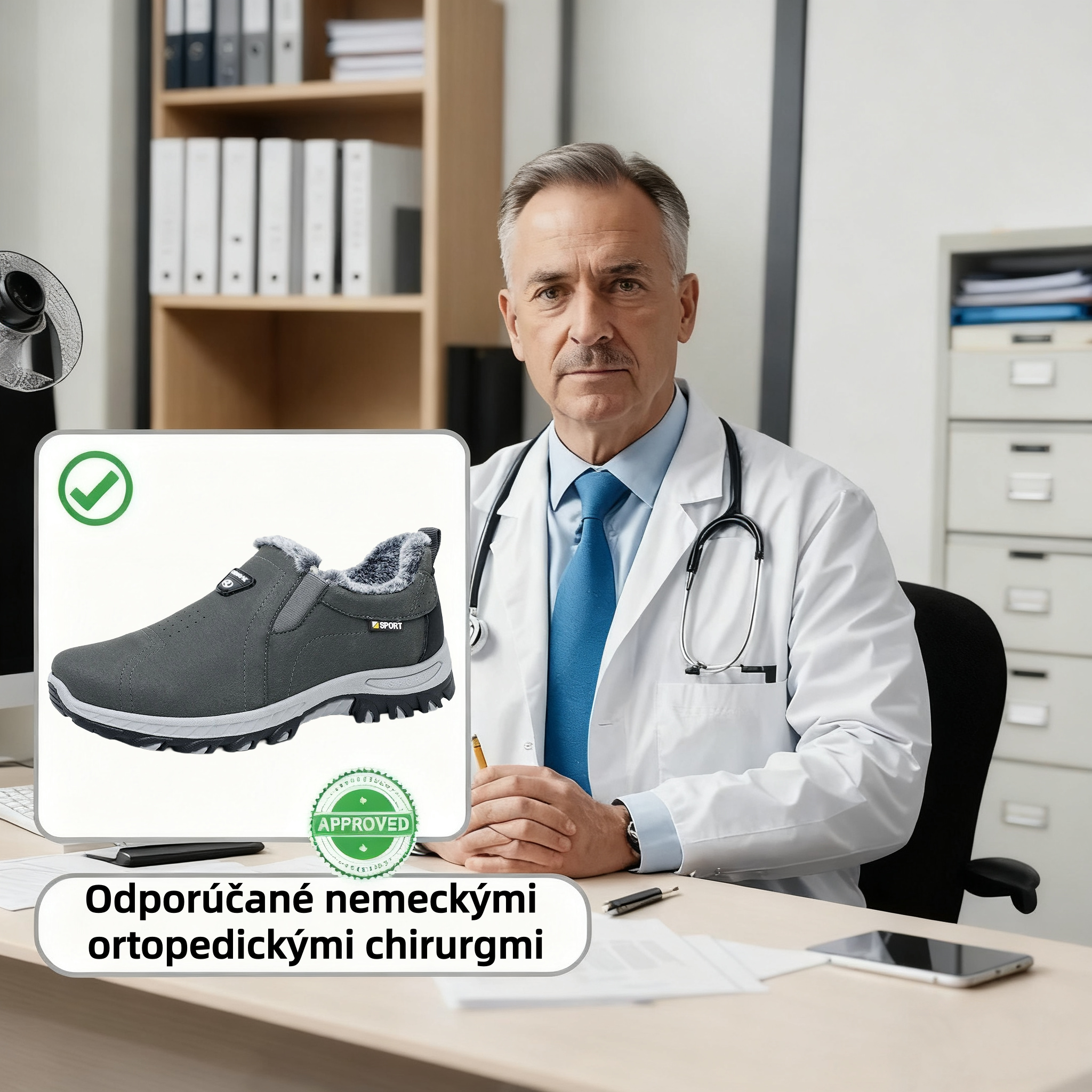 【🎁50% zľava dnes - Nenechajte si to ujsť】Ergonomické zimné topánky - vlnená podšívka 🐏 Protišmykové, vodeodolné, teplé 👞 - ✅️ Účinná podpora chodidiel, zmierňuje bolesť
