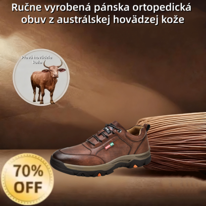 ⏰ Dnes zľava 70 % – Nenechajte si to ujsť! 🐂 Novo vylepšená pánska ortopedická obuv, ručne vyrobená z pravej austrálskej hovädzej kože. 👞