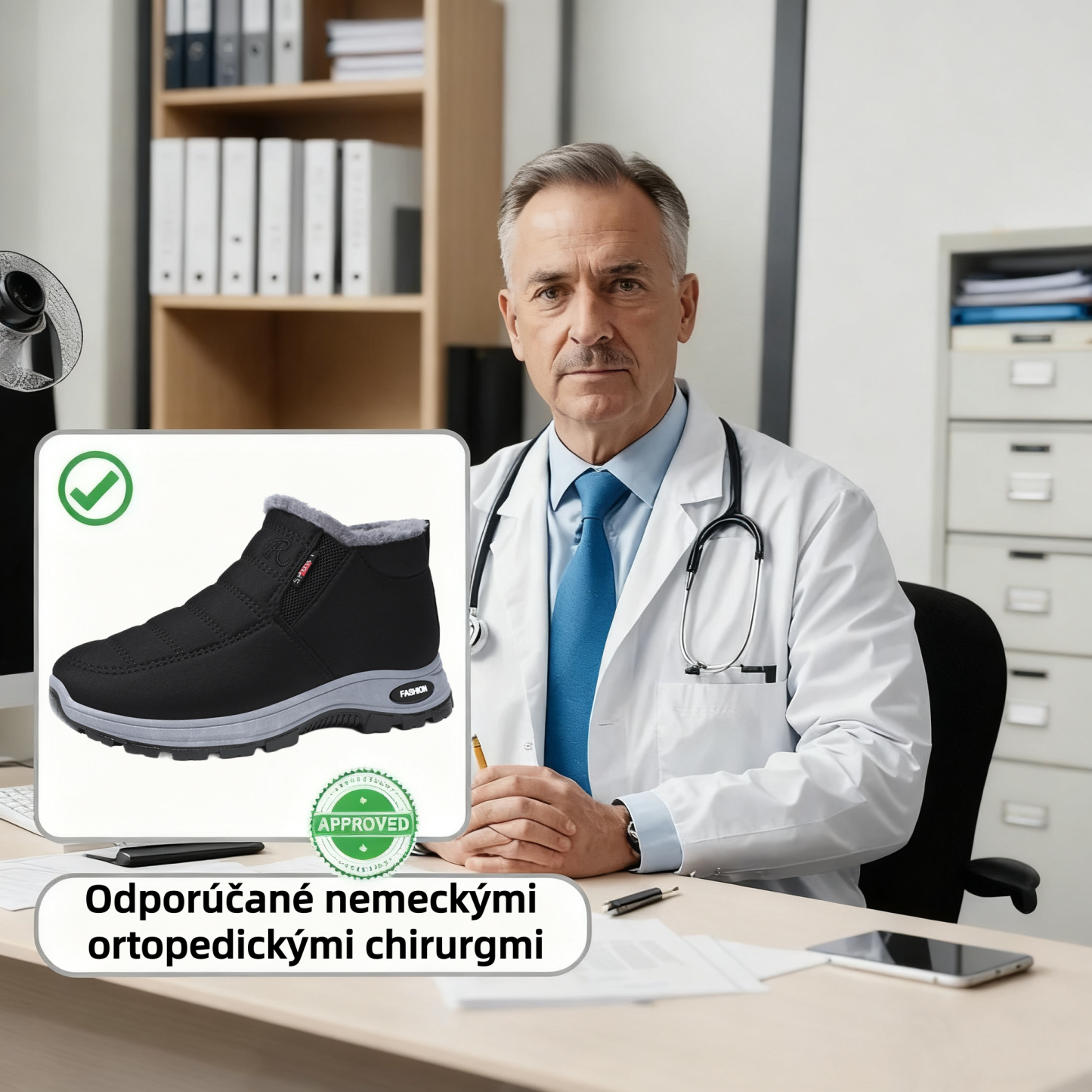【❗️Dnešná špeciálna ponuka - zľava 70 % - Nenechajte si ju ujsť】Ergonomické vlnené čižmy - ✅️Korigujú držanie tela pri chôdzi - Teplé, odolné, vodeodolné a protišmykové👞