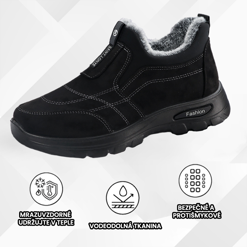 [🔥Dnes zľava 50% - nenechajte si to ujsť] Ortopedická obuv s ergonomickým dizajnom - zimná vlnená podšívka + ručné šitie👞