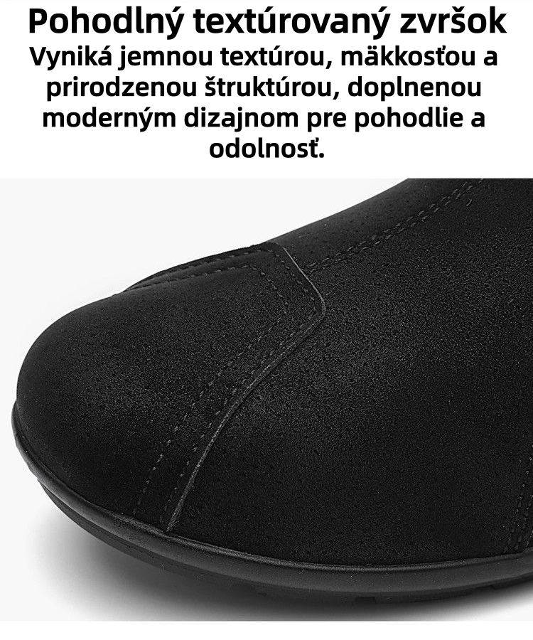 ⏰ Dnes zľava 70 % – Nenechajte si to ujsť! ⬛ – Novo vylepšené ortopedické semišové topánky, mäkké a pohodlné, ľahko sa obúvajú a vyzúvajú, vodeodolné a protišmykové💧  – Zmierňuje bolesť nôh🦶