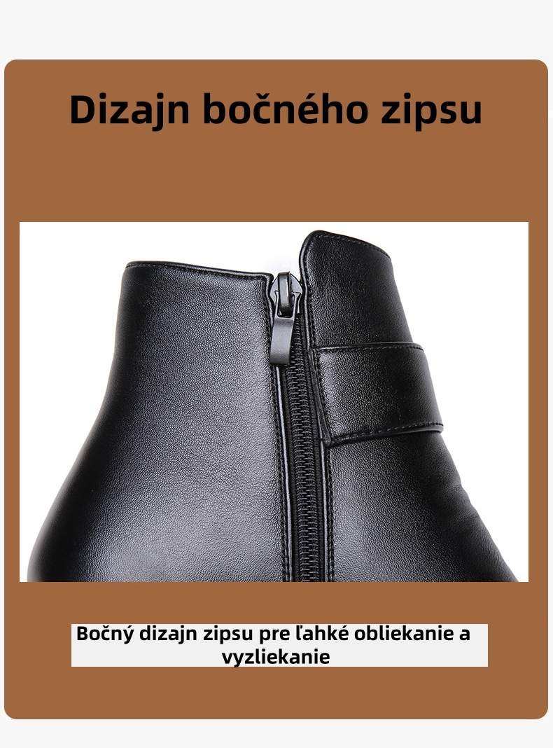 【🔥Dnes zľava 50 % – nenechajte si to ujsť】Ergonomicky navrhnuté kožené topánky – zimná vlnená podšívka + ručné šitie👞