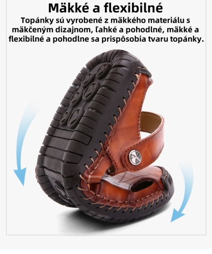 [🎁Posledný deň za polovičnú cenu, nenechajte si to ujsť] Ergonomické ortopedické sandále, vybraná hovädzia koža + ručne šité