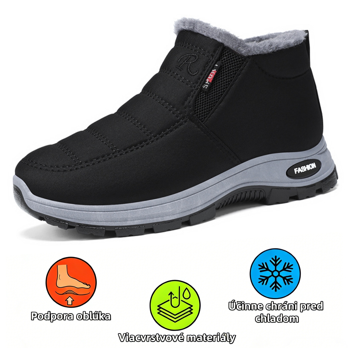【❗️Dnešná špeciálna ponuka - zľava 70 % - Nenechajte si ju ujsť】Ergonomické vlnené čižmy - ✅️Korigujú držanie tela pri chôdzi - Teplé, odolné, vodeodolné a protišmykové👞