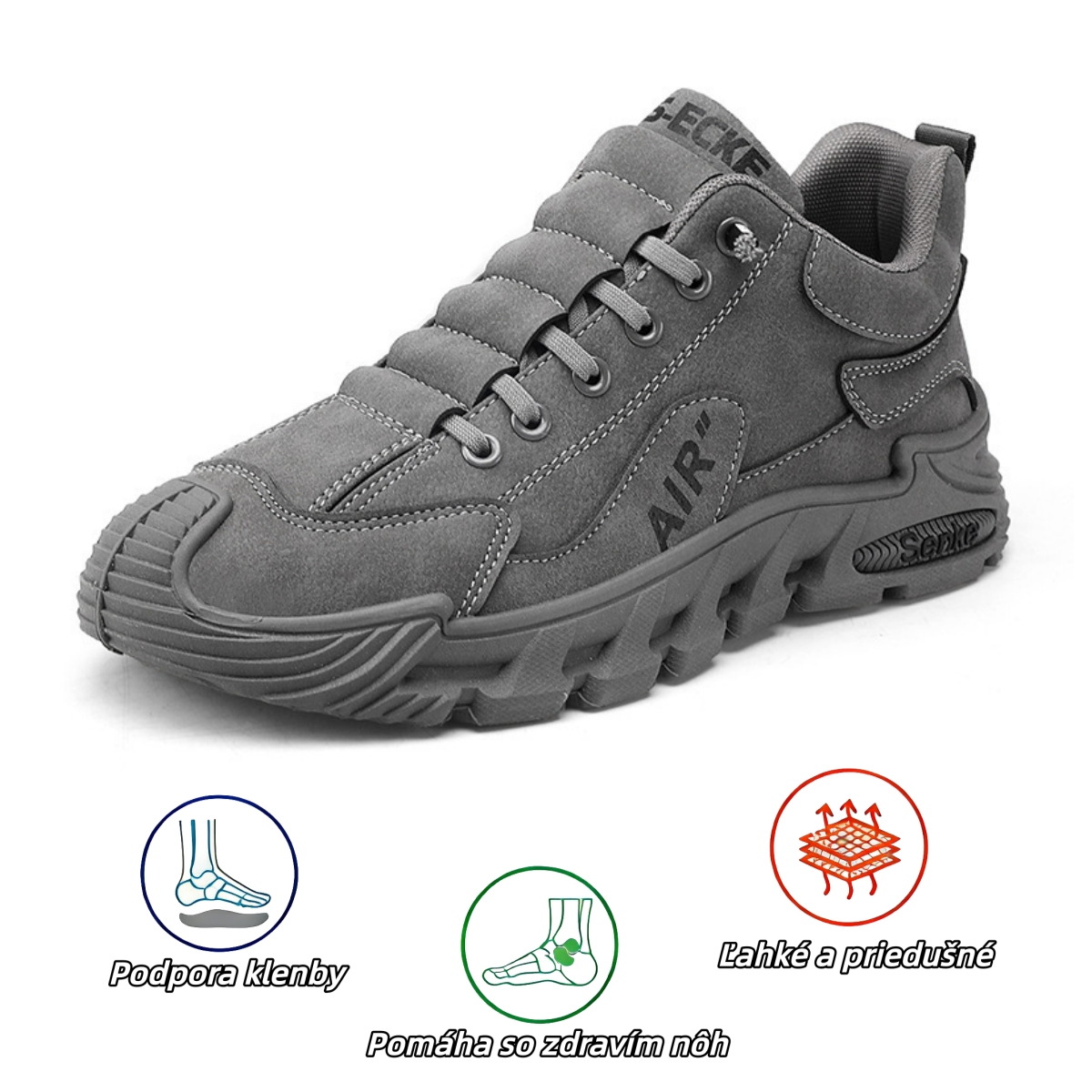 【⏰Dnešná špeciálna ponuka: 70% zľava - Nenechajte si ju ujsť】Ergonomické turistické topánky - ✅️Korigujú držanie tela pri chôdzi - Nepremokavé a protišmykové 👞Vyrobené z prémiovej kože