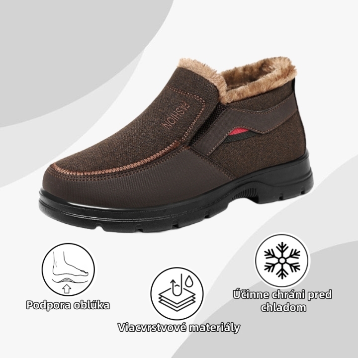 【🔥Dnes zľava 50 % – nenechajte si to ujsť】Ergonomicky navrhnuté kožené topánky – zimná vlnená podšívka + ručné šitie👞