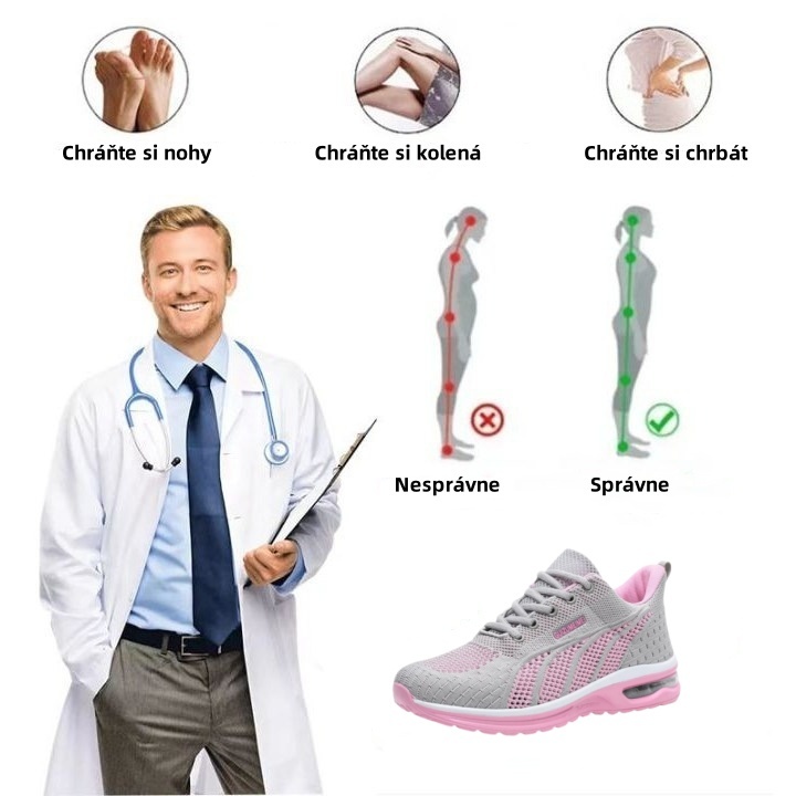 【🔥50% zľava - len dnes】Dámske ortopedické bežecké topánky - priedušné, protišmykové, zmierňujú bolesti nôh👞