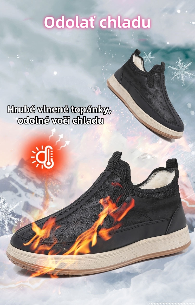 [🔥Dnes zľava 50% - nenechajte si to ujsť] Ortopedická obuv s ergonomickým dizajnom - zimná vlnená podšívka + ručné šitie👞