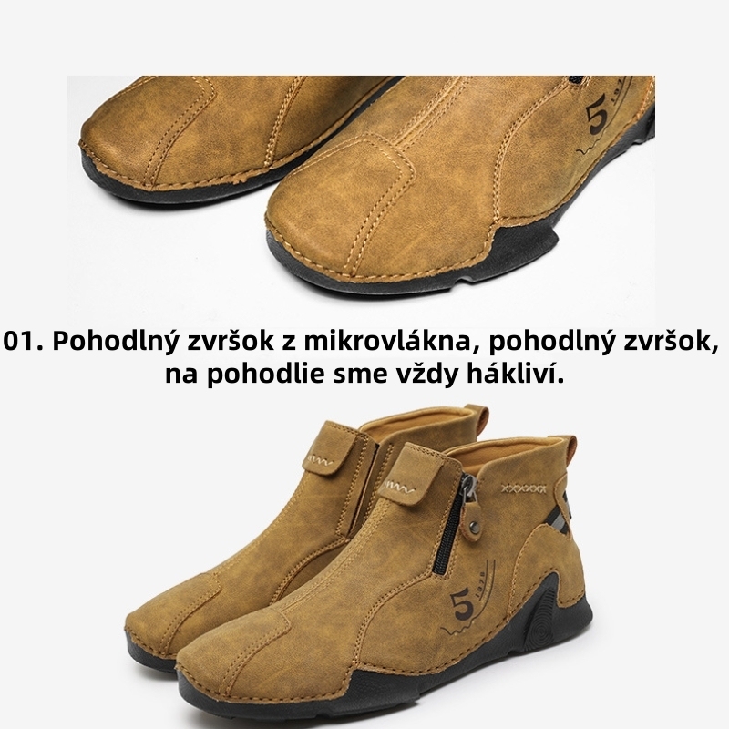 【🎁Dnes zľava 50% – nenechajte si to ujsť】 Ergonomicky navrhnutá zimná teplá ortopedická obuv – kvalitná koža + ručné šitie 👞