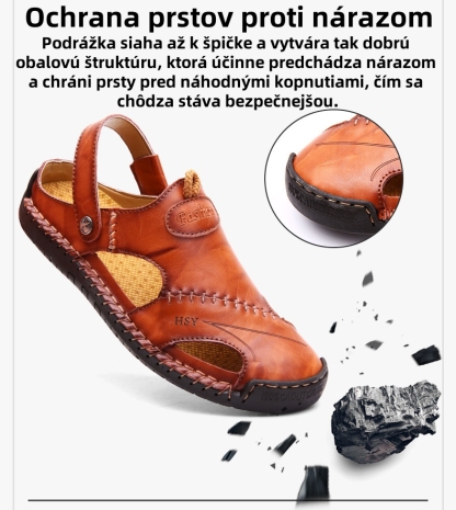 [🎁Posledný deň za polovičnú cenu, nenechajte si to ujsť] Ergonomické ortopedické sandále, vybraná hovädzia koža + ručne šité