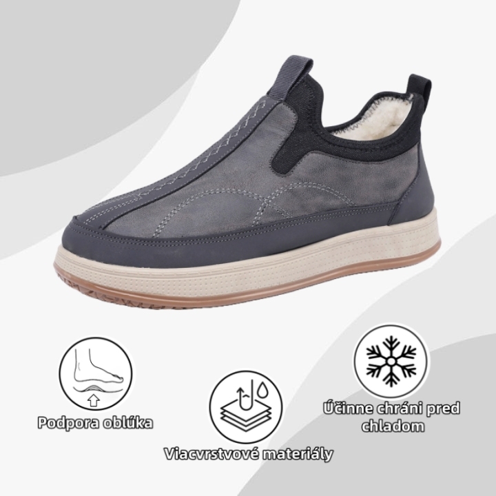 [🔥Dnes zľava 50% - nenechajte si to ujsť] Ortopedická obuv s ergonomickým dizajnom - zimná vlnená podšívka + ručné šitie👞