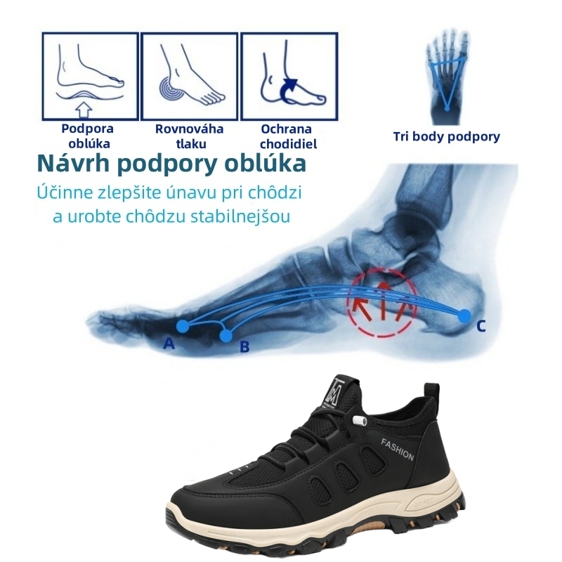 🔥 Časovo obmedzená zľava 50 % (posledný deň) - ⏰ Pohodlná turistická obuv - Zmierňuje bolesti nôh a chrbta - Ergonomický dizajn