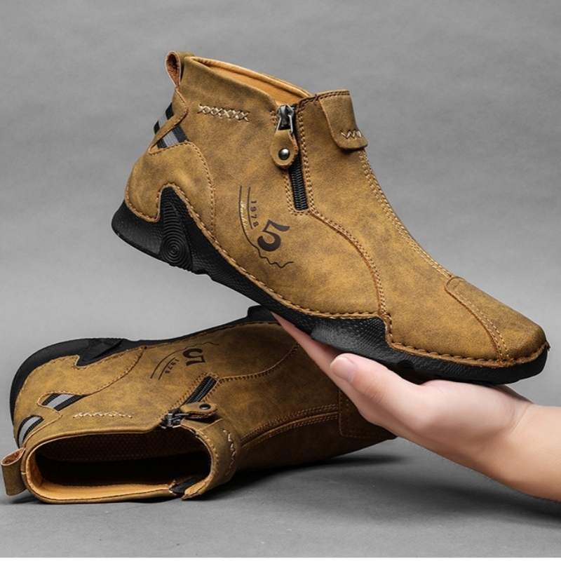 【🎁Dnes zľava 50% – nenechajte si to ujsť】 Ergonomicky navrhnutá zimná teplá ortopedická obuv – kvalitná koža + ručné šitie 👞