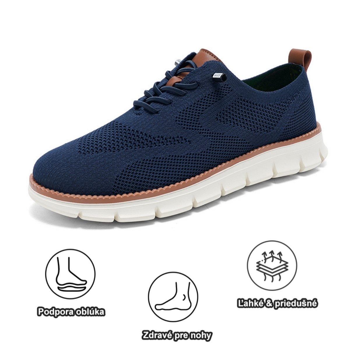 ⏰Dnes zľava 50 %, nenechajte si to ujsť! Ergonomická ortopedická obuv, elegantný britský štýl, priedušná + ručne šitá