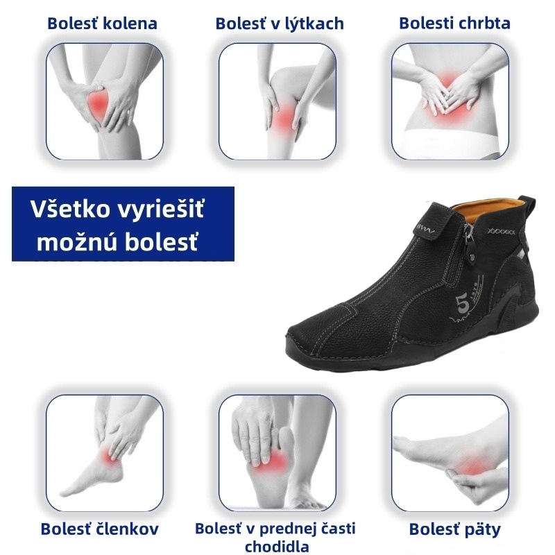 【🎁Dnes zľava 50% – nenechajte si to ujsť】 Ergonomicky navrhnutá zimná teplá ortopedická obuv – kvalitná koža + ručné šitie 👞