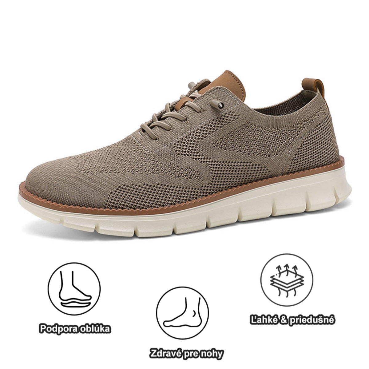 ⏰Dnes zľava 50 %, nenechajte si to ujsť! Ergonomická ortopedická obuv, elegantný britský štýl, priedušná + ručne šitá