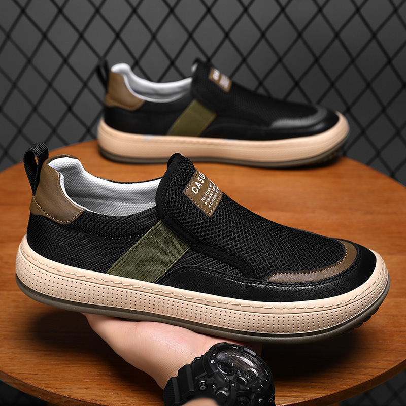 (🔥50% discount on the last day - ending soon) Men's handmade orthopedic shoes, breathable, anti-foot odor, comfortable, arch support, helps with correct walking posture