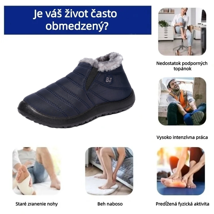 【🎁50% zľava dnes - Nenechajte si to ujsť】Ergonomicky tvarovaná zimná obuv - protišmyková, vodeodolná a teplá👞-unisex