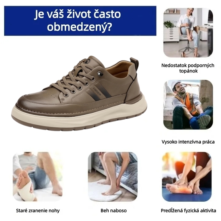 🔷 Dnes zľava 70 % – Nenechajte si to ujsť! ⬛ – Novovyvinuté ortopedické austrálske kožené topánky, mäkké, pohodlné, vodeodolné a protišmykové 🦶 – Zmierňujú bolesť nôh