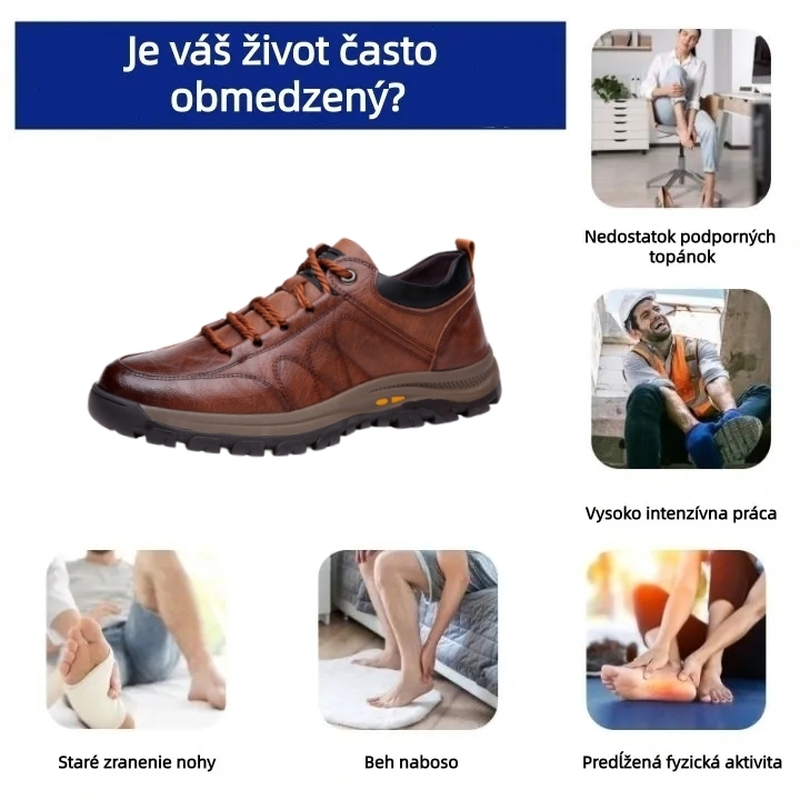 ⏰ Vianočný mega výpredaj: 70% zľava – Nenechajte si to ujsť! 🐂 Vylepšená pánska ortopedická obuv vyrobená z pravej austrálskej hovädzej kože. 👞 Ručne šitá. ✅ - Účinne zmierňuje bolesť nôh.