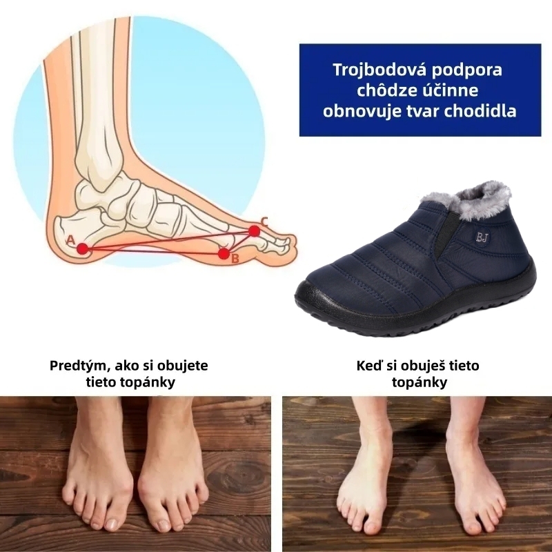 【🎁50% zľava dnes - Nenechajte si to ujsť】Ergonomicky tvarovaná zimná obuv - protišmyková, vodeodolná a teplá👞-unisex