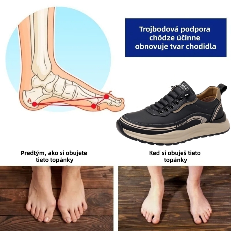 【❗️Dnešná špeciálna ponuka - 50% zľava - Nenechajte si ju ujsť】Ergonomická vychádzková obuv - ✅️Koriguje držanie tela pri chôdzi - Nepremokavá a protišmyková - Ručne šitá z prémiovej kože👞