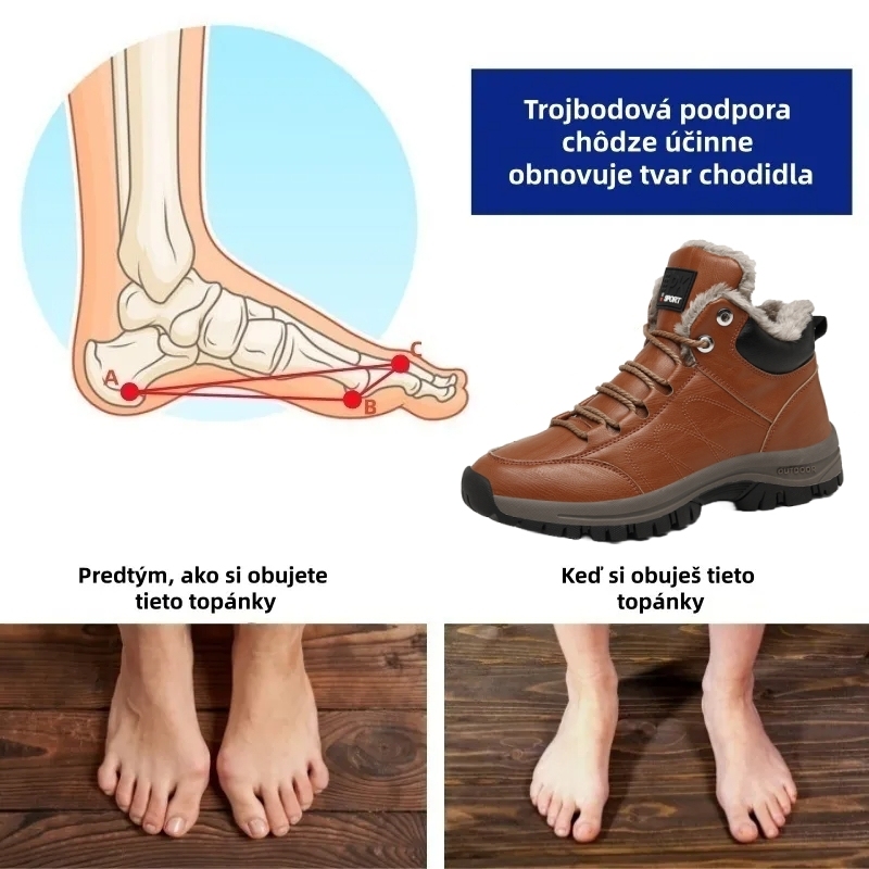 ⏰ Len dnes: 70 % zľava – nenechajte si ujsť! 🐂 Vylepšené ortopedické zimné topánky pre mužov, vyrobené z pravej austrálskej hovädzej kože a ovčej vlny. 👞 Ručne šité ✅ – Účinne zmierňujú nepohodlie nôh.