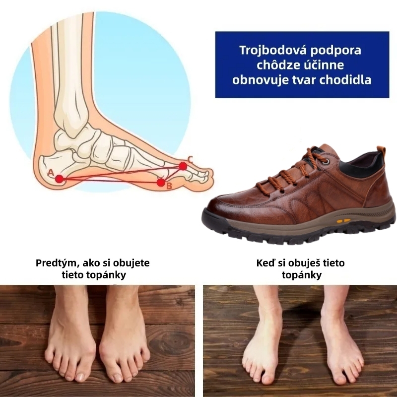 ⏰ Vianočný mega výpredaj: 70% zľava – Nenechajte si to ujsť! 🐂 Vylepšená pánska ortopedická obuv vyrobená z pravej austrálskej hovädzej kože. 👞 Ručne šitá. ✅ - Účinne zmierňuje bolesť nôh.