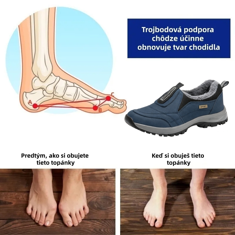 【🎄Časovo obmedzená vianočná špeciálna ponuka, zľava 70 % – Nenechajte si ju ujsť!】Ergonomické, nepremokavé, protišmykové a ortopedické zimné čižmy – vlnená podšívka + ručne šitý zvršok z pravej kože👞