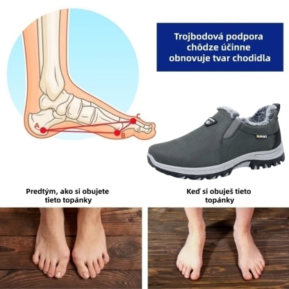 【🎁50% zľava dnes - Nenechajte si to ujsť】Ergonomické zimné topánky - vlnená podšívka 🐏 Protišmykové, vodeodolné, teplé 👞 - ✅️ Účinná podpora chodidiel, zmierňuje bolesť