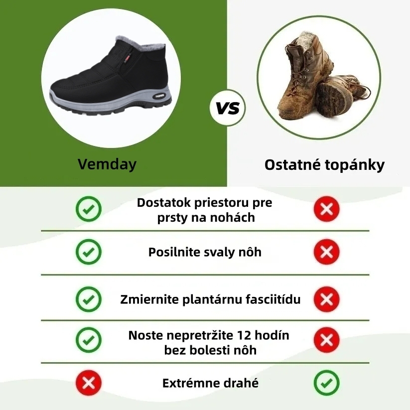 【❗️Dnešná špeciálna ponuka - zľava 70 % - Nenechajte si ju ujsť】Ergonomické vlnené čižmy - ✅️Korigujú držanie tela pri chôdzi - Teplé, odolné, vodeodolné a protišmykové👞
