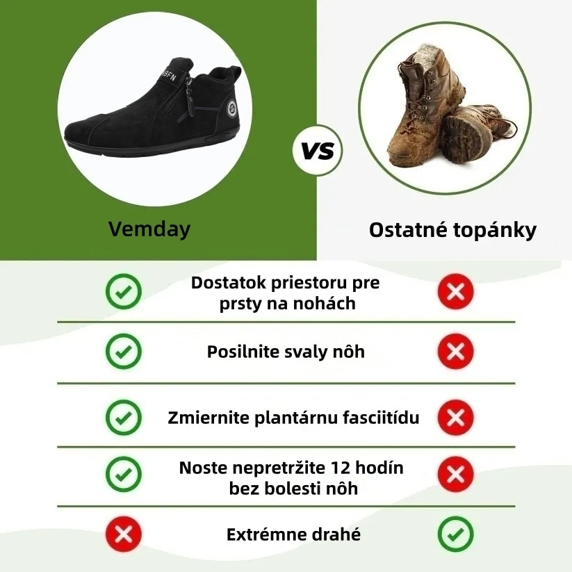 ⏰ Dnes zľava 70 % – Nenechajte si to ujsť! ⬛ – Novo vylepšené ortopedické semišové topánky, mäkké a pohodlné, ľahko sa obúvajú a vyzúvajú, vodeodolné a protišmykové💧  – Zmierňuje bolesť nôh🦶