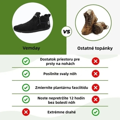 ⏰ Dnes zľava 70 % – Nenechajte si to ujsť! ⬛ – Novo vylepšené ortopedické semišové topánky, mäkké a pohodlné, ľahko sa obúvajú a vyzúvajú, vodeodolné a protišmykové💧  – Zmierňuje bolesť nôh🦶