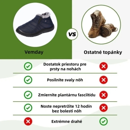 【🎁50% zľava dnes - Nenechajte si to ujsť】Ergonomicky tvarovaná zimná obuv - protišmyková, vodeodolná a teplá👞-unisex