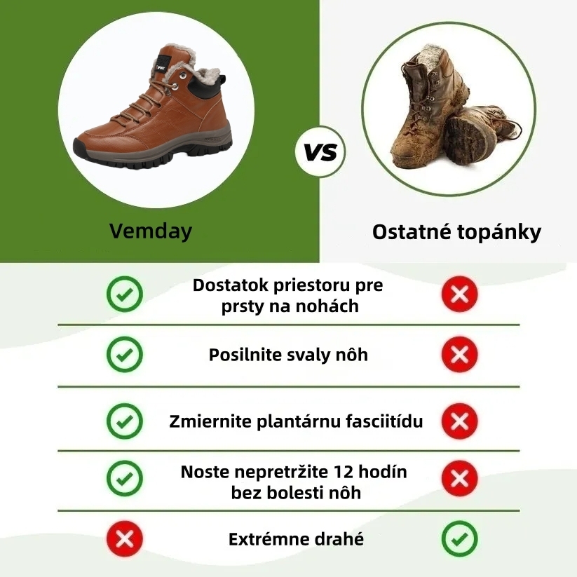 ⏰ Len dnes: 70 % zľava – nenechajte si ujsť! 🐂 Vylepšené ortopedické zimné topánky pre mužov, vyrobené z pravej austrálskej hovädzej kože a ovčej vlny. 👞 Ručne šité ✅ – Účinne zmierňujú nepohodlie nôh.