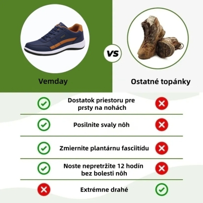 🎄 Vianočný super výpredaj: zľava 70 % – Nenechajte si to ujsť! 👍🏻 Vylepšená pánska ortopedická obuv, vodeodolná a protišmyková ✅ – účinne zmierňuje bolesť nôh.