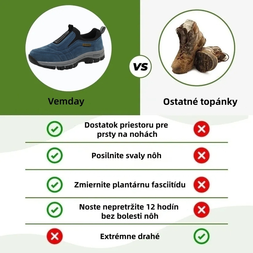 [⏰50% zľava dnes - nenechajte si ujsť] Ergonomické turistické topánky - prémiová koža + ručne šité 👞