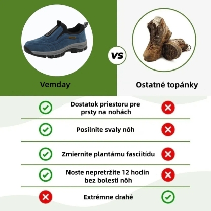 [⏰50% zľava dnes - nenechajte si ujsť] Ergonomické turistické topánky - prémiová koža + ručne šité 👞