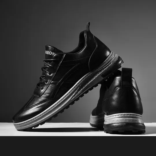 (🔥50% discount on the last day - ending soon) Men's handmade genuine leather orthopedic shoes, comfortable, arch support, helps with correct walking posture