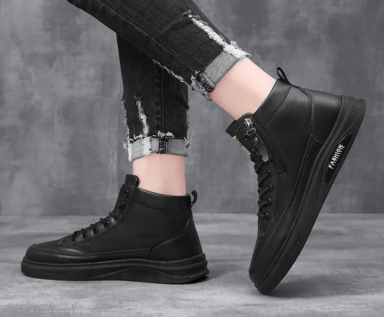 (523-1) Men��s new flat leather shoes