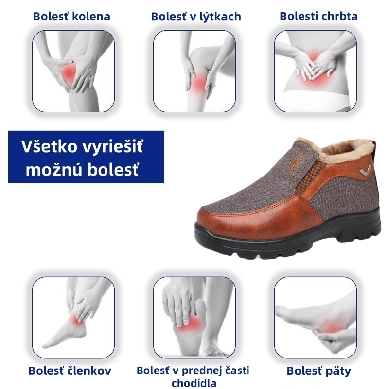 🔥 (Posledný deň) 50% zľava 🎁 Pánska protišmyková zimná ortopedická obuv - Účinná úľava od bolesti nôh - Ergonómia