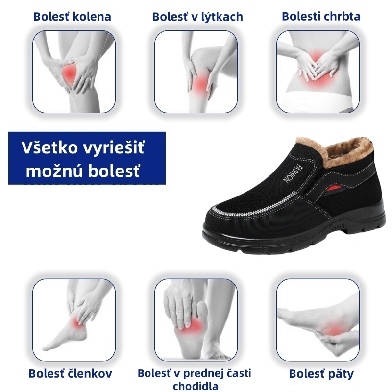 【🔥Dnes zľava 50 % – nenechajte si to ujsť】Ergonomicky navrhnuté kožené topánky – zimná vlnená podšívka + ručné šitie👞