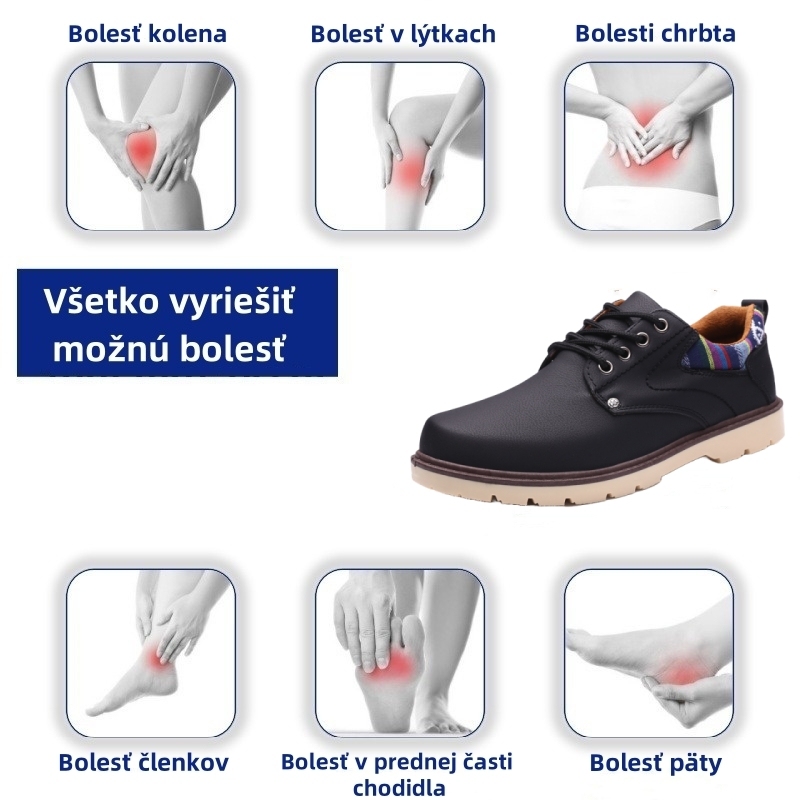 【🎁 Dnes zľava 50% - nenechajte si to ujsť】 Ortopedická obuv s ergonomickým dizajnom - kvalitná koža + ručné šitie 👞