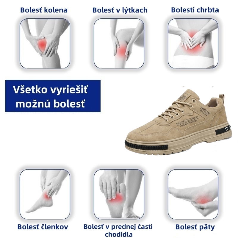 【🎁 Dnes zľava 50% - nenechajte si to ujsť】 Ortopedická obuv s ergonomickým dizajnom - kvalitná koža + ručné šitie 👞