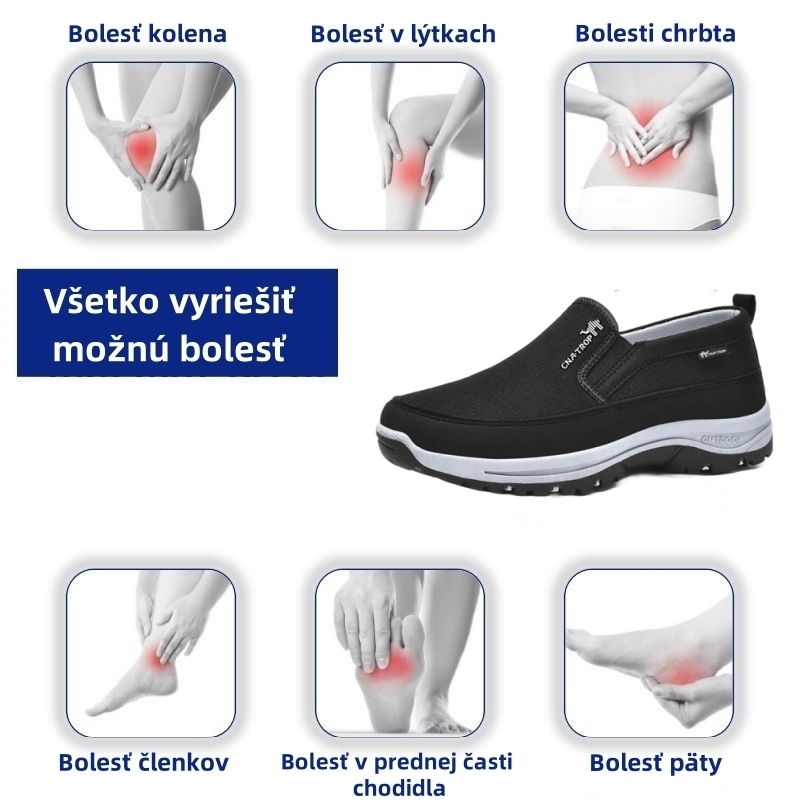 🔥 (Posledný deň) Časovo obmedzená zľava 50 %: Nepremeškajte túto príležitosť ⏰ Priedušná pánska ortopedická obuv 👞 - Odstráňte bolesti nôh a chrbta - Ergonomický dizajn